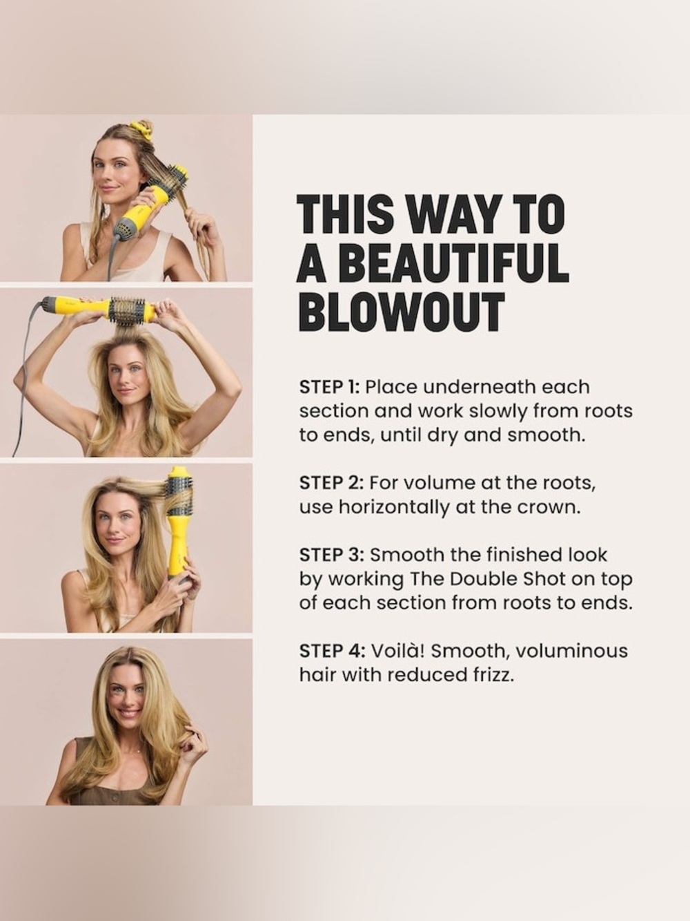 Drybar Double Shot Blow-Dryer Brush with Yellow Accents - Picture 14 of 15